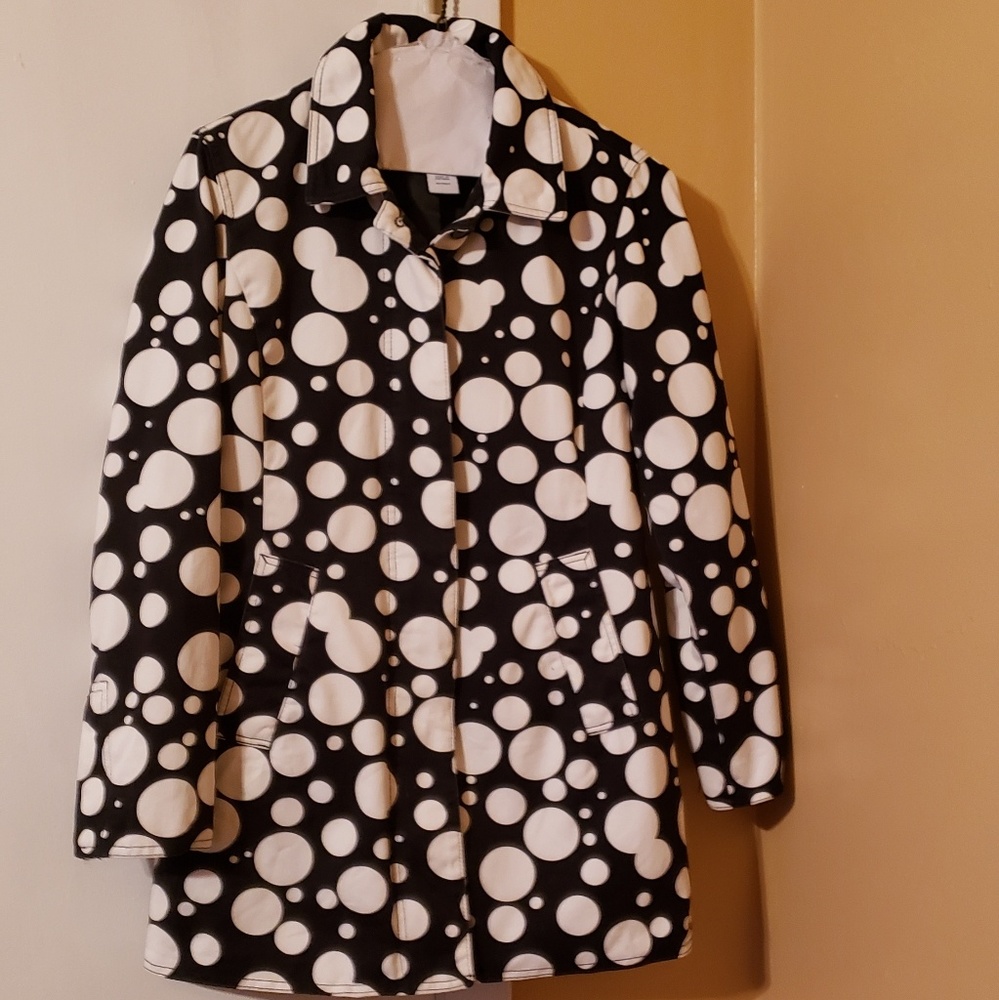 Pokadots Button Down Gap Coat - Picture 1 of 8